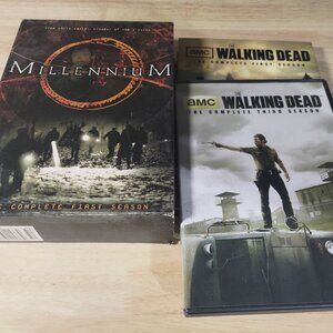 DVD Sets = Millennium Season 1, Walking Dead Season 2 + 3